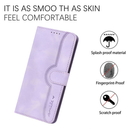 For Google Pixel 9 Pro Heart Pattern Skin Feel Leather Phone Case(Purple) - Google Cases by PMC Jewellery | Online Shopping South Africa | PMC Jewellery | Buy Now Pay Later Mobicred