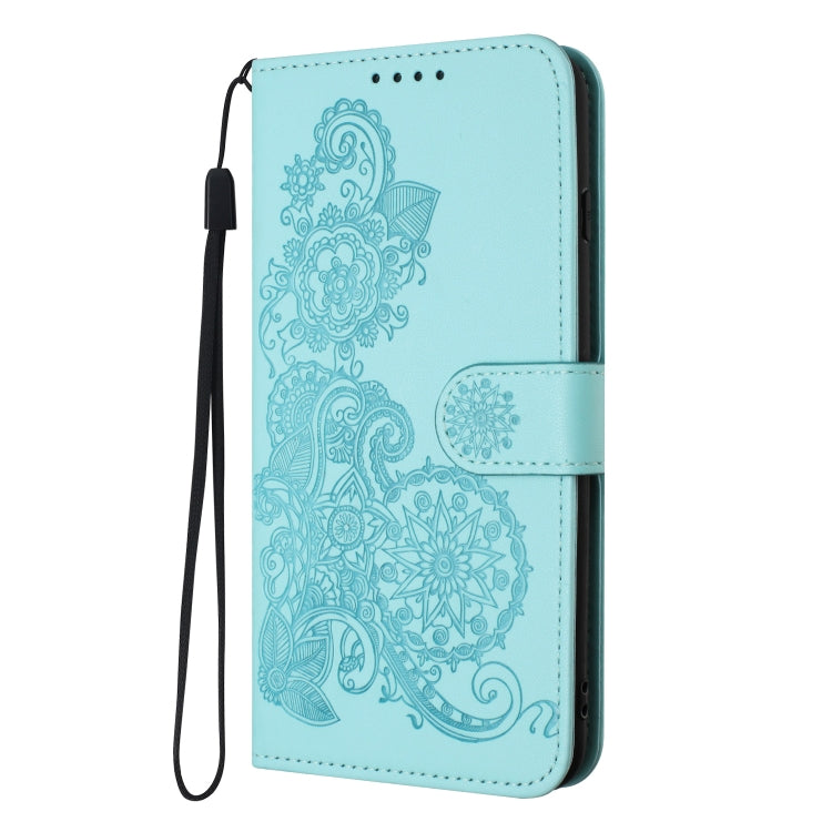 For Xiaomi Redmi K70 Datura Flower Embossed Flip Leather Phone Case(Light blue) - K70 Cases by PMC Jewellery | Online Shopping South Africa | PMC Jewellery | Buy Now Pay Later Mobicred