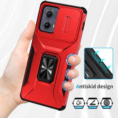 For Motorola Edge 5G 2024 Sliding Camshield Holder Phone Case(Red) - Motorola Cases by PMC Jewellery | Online Shopping South Africa | PMC Jewellery | Buy Now Pay Later Mobicred