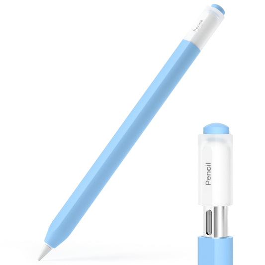 For Apple Pencil (USB-C) Transparent Jelly Stylus Protective Cover(Sky Blue) - Pencil Accessories by PMC Jewellery | Online Shopping South Africa | PMC Jewellery | Buy Now Pay Later Mobicred