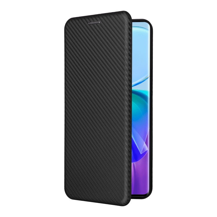 For vivo V29 Lite Carbon Fiber Texture Flip Leather Phone Case(Black) - vivo Cases by PMC Jewellery | Online Shopping South Africa | PMC Jewellery | Buy Now Pay Later Mobicred