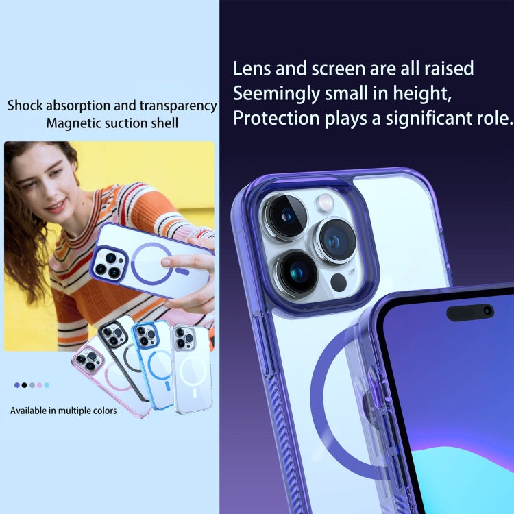 For iPhone 14 / 13 2.5mm MagSafe Acrylic Hybrid TPU Phone Case(Sky Blue) - iPhone 14 Cases by PMC Jewellery | Online Shopping South Africa | PMC Jewellery | Buy Now Pay Later Mobicred