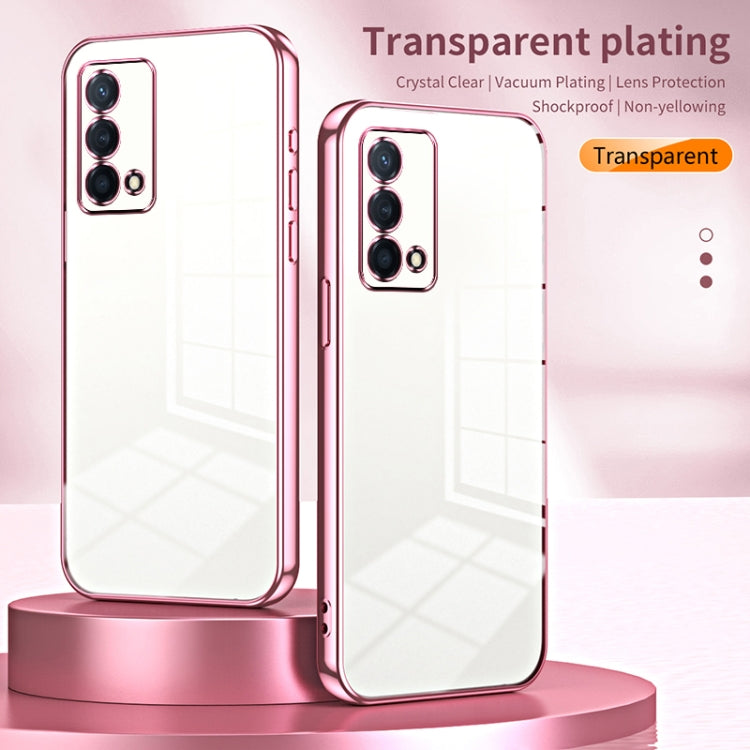 For OPPO K9 Transparent Plating Fine Hole Phone Case(Purple) - OPPO Cases by PMC TechLife | Online Shopping South Africa | PMC TechLife | Buy Now Pay Later Mobicred