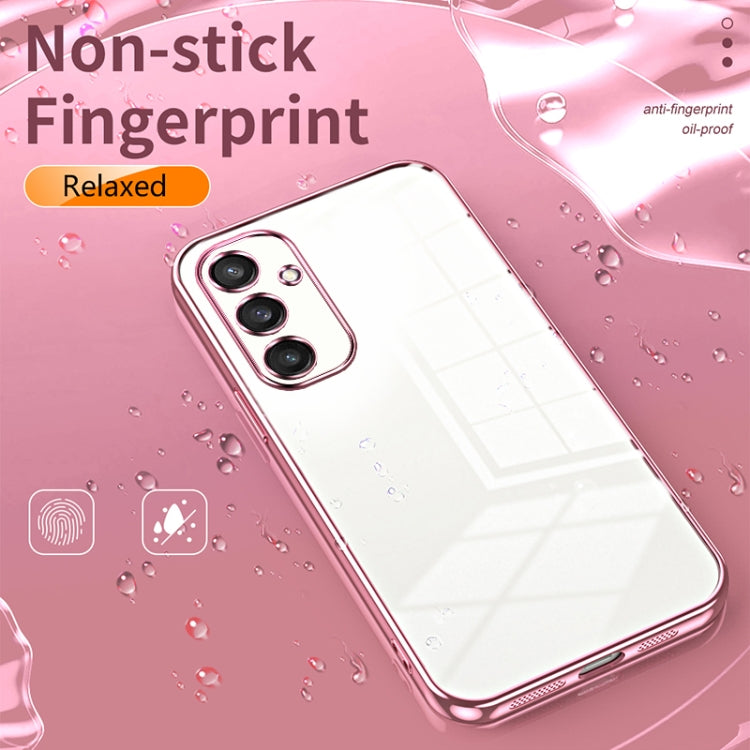 For Samsung Galaxy S24 5G Transparent Plating Fine Hole Phone Case(Transparent) - Galaxy S24 5G Cases by PMC Jewellery | Online Shopping South Africa | PMC Jewellery | Buy Now Pay Later Mobicred