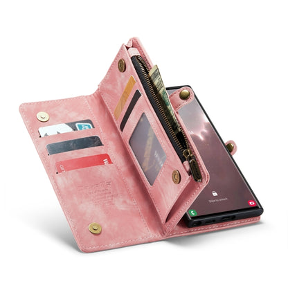 For Samsung Galaxy S24 Ultra 5G CaseMe 008 Detachable Multifunctional Leather Phone Case(Pink) - Galaxy S24 Ultra 5G Cases by CaseMe | Online Shopping South Africa | PMC Jewellery | Buy Now Pay Later Mobicred