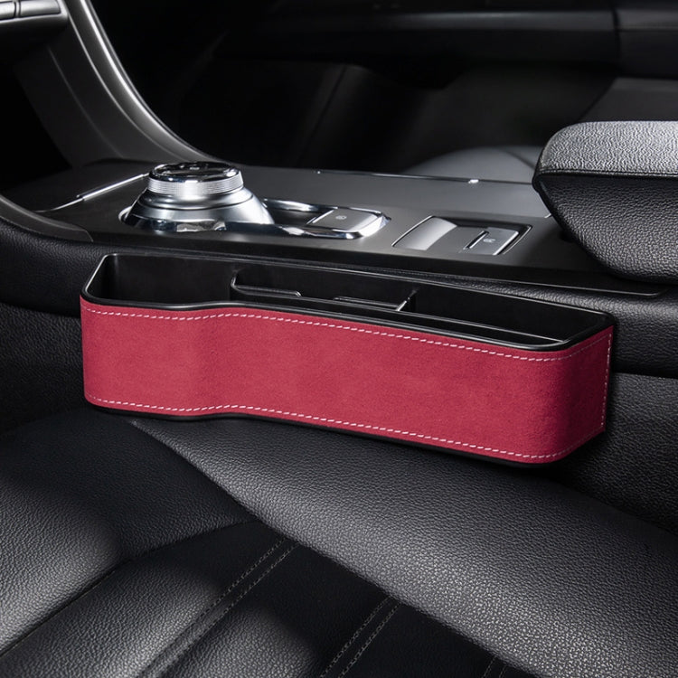 Car Multi-functional Console Box Cup Holder Seat Gap Side Storage Box, Frizzled Feather Style, Color:Red(Main Driver Seat) - Stowing Tidying by PMC Jewellery | Online Shopping South Africa | PMC Jewellery | Buy Now Pay Later Mobicred