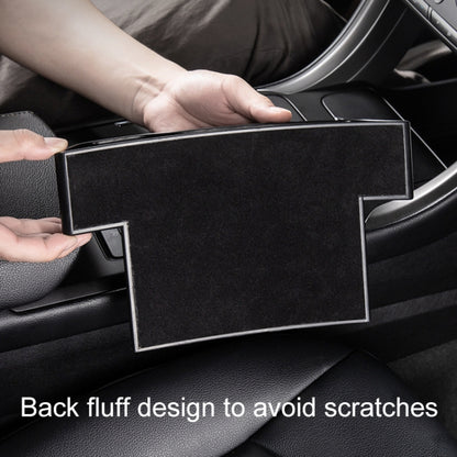 Car Multi-functional Console Box Cup Holder Seat Gap Side Storage Box, Frizzled Feather Style, Color:Grey(Front Passenger Seat) - Stowing Tidying by PMC Jewellery | Online Shopping South Africa | PMC Jewellery | Buy Now Pay Later Mobicred