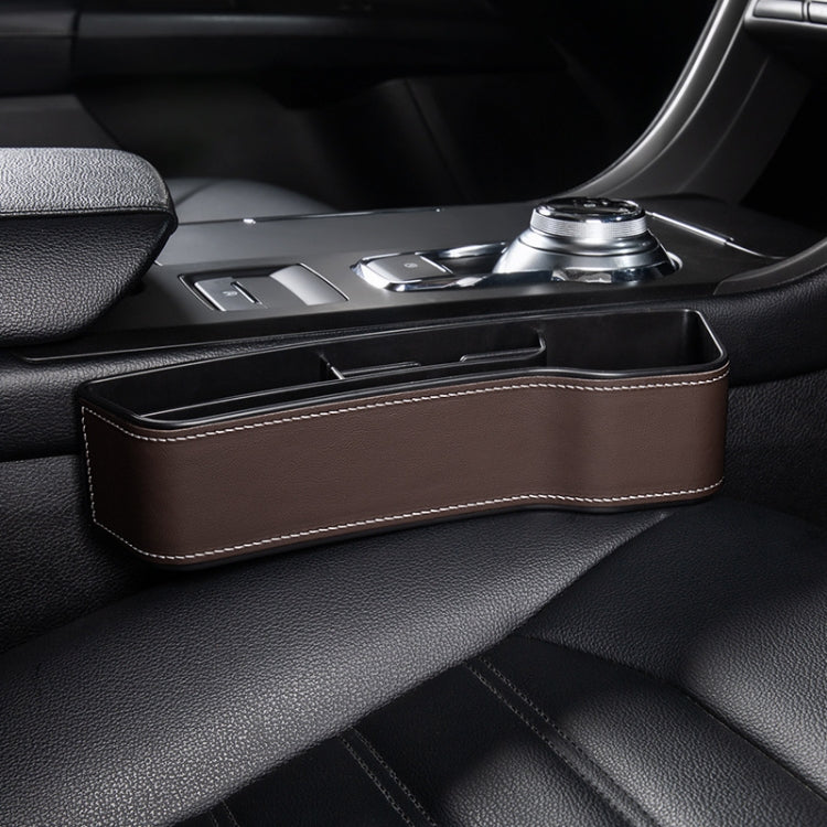 Car Multi-functional Console Box Cup Holder Seat Gap Side Storage Box, Leather Style, Color:Brown(Front Passenger Seat) - Stowing Tidying by PMC Jewellery | Online Shopping South Africa | PMC Jewellery | Buy Now Pay Later Mobicred