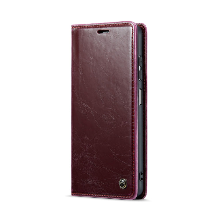 For Samsung Galaxy A15 CaseMe 003 Crazy Horse Texture Flip Leather Phone Case(Mulberry Red) - Galaxy Phone Cases by CaseMe | Online Shopping South Africa | PMC Jewellery | Buy Now Pay Later Mobicred