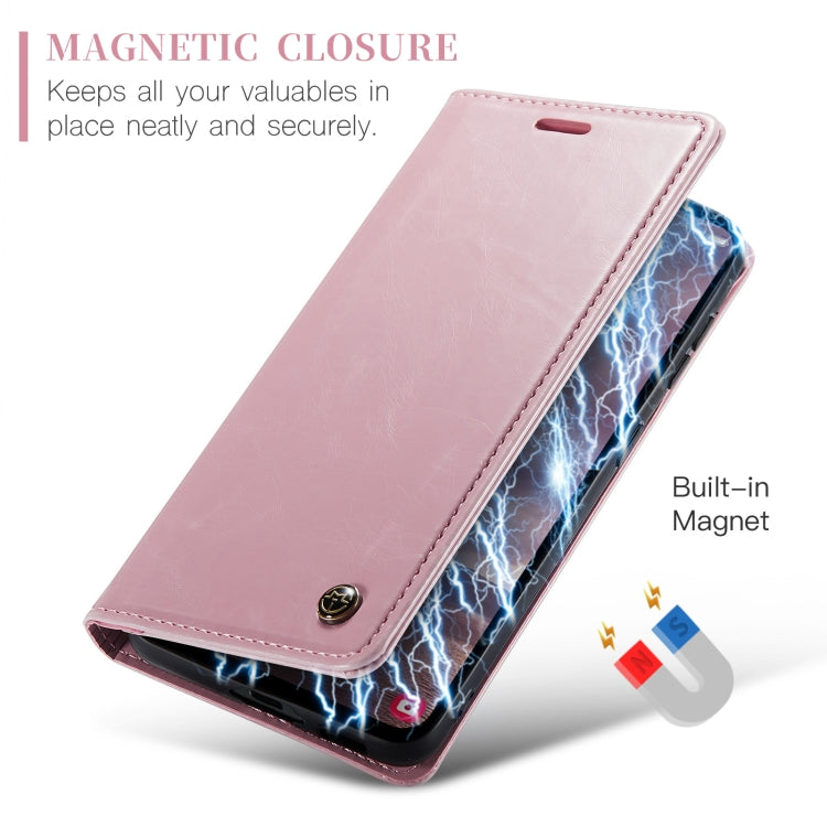 For Samsung Galaxy A55 5G CaseMe 003 Crazy Horse Texture Flip Leather Phone Case(Pink) - Galaxy Phone Cases by CaseMe | Online Shopping South Africa | PMC Jewellery | Buy Now Pay Later Mobicred