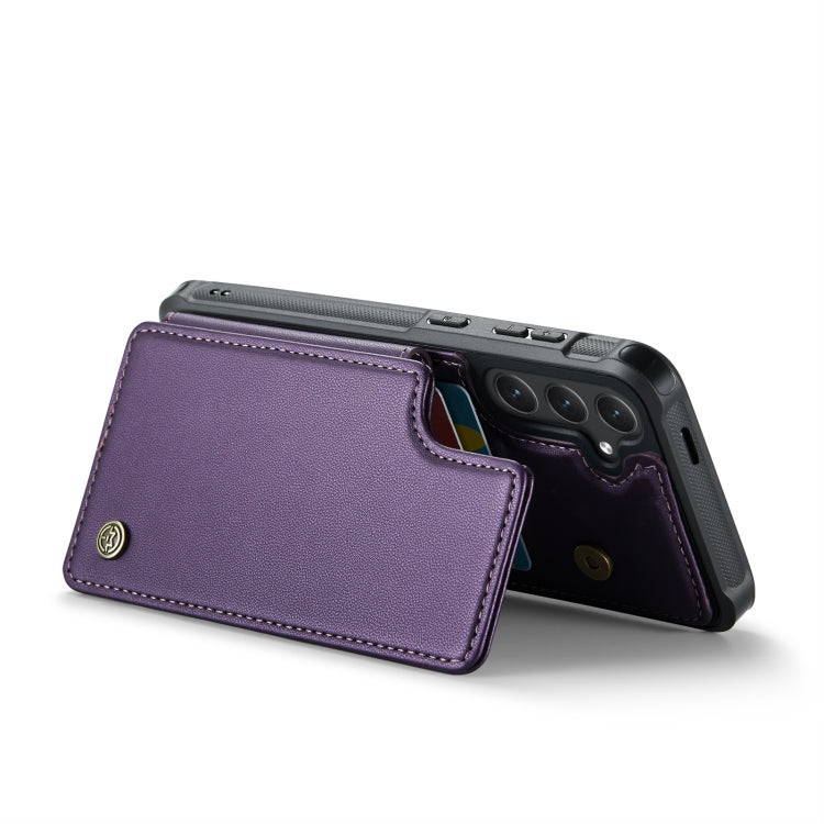 For Samsung Galaxy S24+ 5G CaseMe C22 PC+TPU Business Style RFID Anti-theft Leather Phone Case(Purple) - Galaxy S24+ 5G Cases by CaseMe | Online Shopping South Africa | PMC Jewellery | Buy Now Pay Later Mobicred