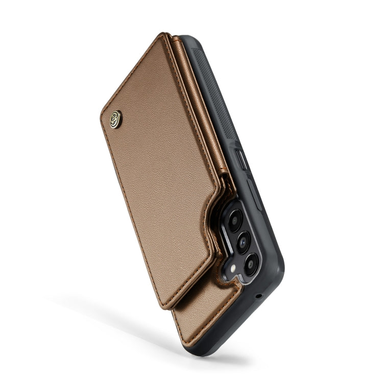 For Samsung Galaxy A25 4G CaseMe C22 PC+TPU Business Style RFID Anti-theft Leather Phone Case(Brown) - Galaxy Phone Cases by CaseMe | Online Shopping South Africa | PMC Jewellery | Buy Now Pay Later Mobicred