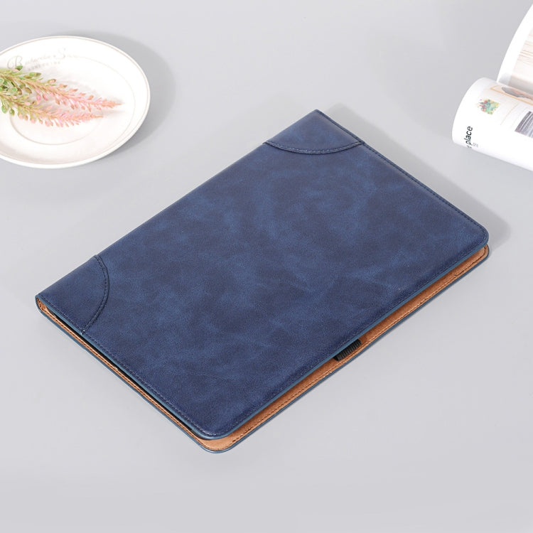 For Samsung Galaxy Tab S9 Retro Book Leather Tablet Case(Dark Blue) - Galaxy Tab S9 Cases by PMC Jewellery | Online Shopping South Africa | PMC Jewellery | Buy Now Pay Later Mobicred