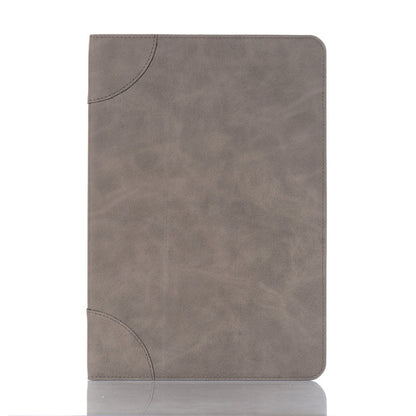 For Samsung Galaxy Tab S9 Retro Book Leather Tablet Case(Grey) - Galaxy Tab S9 Cases by PMC Jewellery | Online Shopping South Africa | PMC Jewellery | Buy Now Pay Later Mobicred