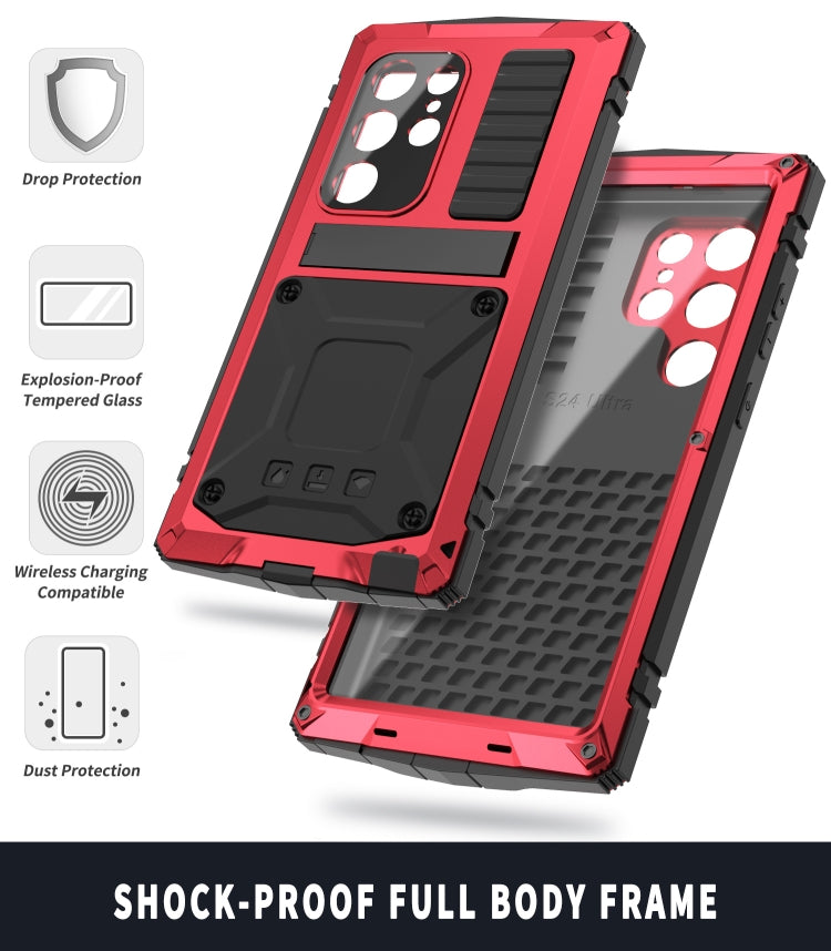 For Samsung Galaxy S24 Ultra 5G R-JUST Life Waterproof Dustproof Shockproof Phone Case(Red) - Galaxy S24 Ultra 5G Cases by R-JUST | Online Shopping South Africa | PMC Jewellery