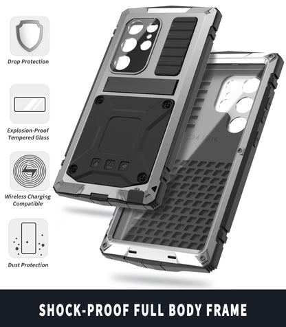 For Samsung Galaxy S24 Ultra 5G R-JUST Life Waterproof Dustproof Shockproof Phone Case(Silver) - Galaxy S24 Ultra 5G Cases by R-JUST | Online Shopping South Africa | PMC Jewellery