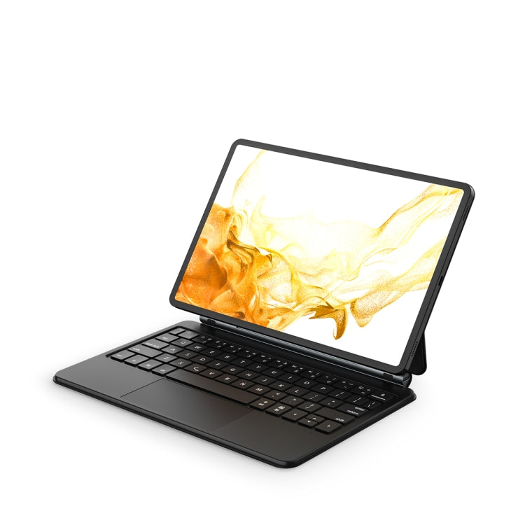 For Samsung Galaxy Tab S9 FE/S9/S8 M11P-B-S9 Magnetic Bluetooth Keyboard Leather Tablet Case(Black) - Samsung Keyboard by PMC TechLife | Online Shopping South Africa | PMC TechLife