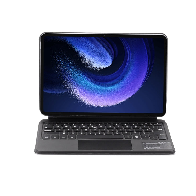 For Xiaomi Pad 6 / Pad Pro M11P-B-M611 Magnetic Bluetooth Keyboard Leather Tablet Case(Black) - Others Keyboard by PMC Jewellery | Online Shopping South Africa | PMC Jewellery