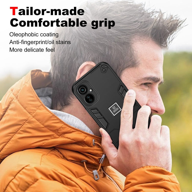 For Tecno Camon 19 Neo 2 in 1 Shockproof Phone Case(Black) - Tecno Cases by PMC Jewellery | Online Shopping South Africa | PMC Jewellery | Buy Now Pay Later Mobicred