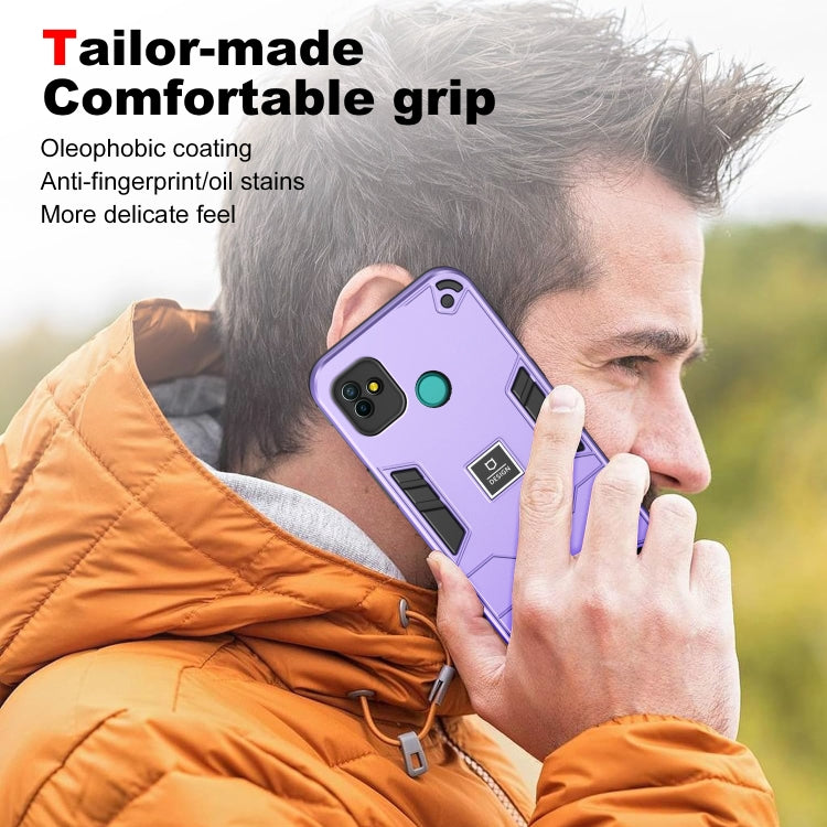 For Tecno Pop 5P 2 in 1 Shockproof Phone Case(Purple) - Tecno Cases by PMC Jewellery | Online Shopping South Africa | PMC Jewellery | Buy Now Pay Later Mobicred