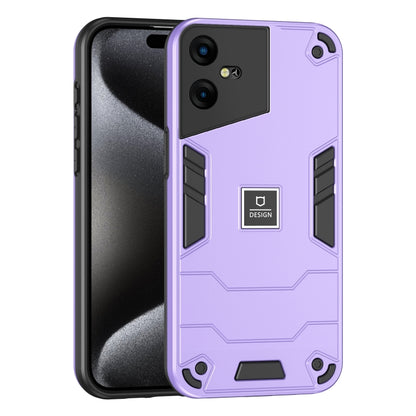 For Tecno Pova Neo 3 2 in 1 Shockproof Phone Case(Purple) - Tecno Cases by PMC Jewellery | Online Shopping South Africa | PMC Jewellery | Buy Now Pay Later Mobicred