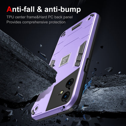 For Tecno Pova Neo 3 2 in 1 Shockproof Phone Case(Purple) - Tecno Cases by PMC Jewellery | Online Shopping South Africa | PMC Jewellery | Buy Now Pay Later Mobicred