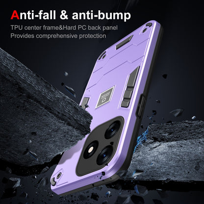 For Tecno Spark 10 2 in 1 Shockproof Phone Case(Purple) - Tecno Cases by PMC Jewellery | Online Shopping South Africa | PMC Jewellery | Buy Now Pay Later Mobicred