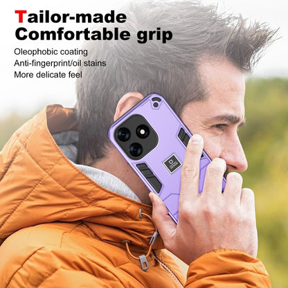 For Tecno Spark 10 2 in 1 Shockproof Phone Case(Purple) - Tecno Cases by PMC Jewellery | Online Shopping South Africa | PMC Jewellery | Buy Now Pay Later Mobicred