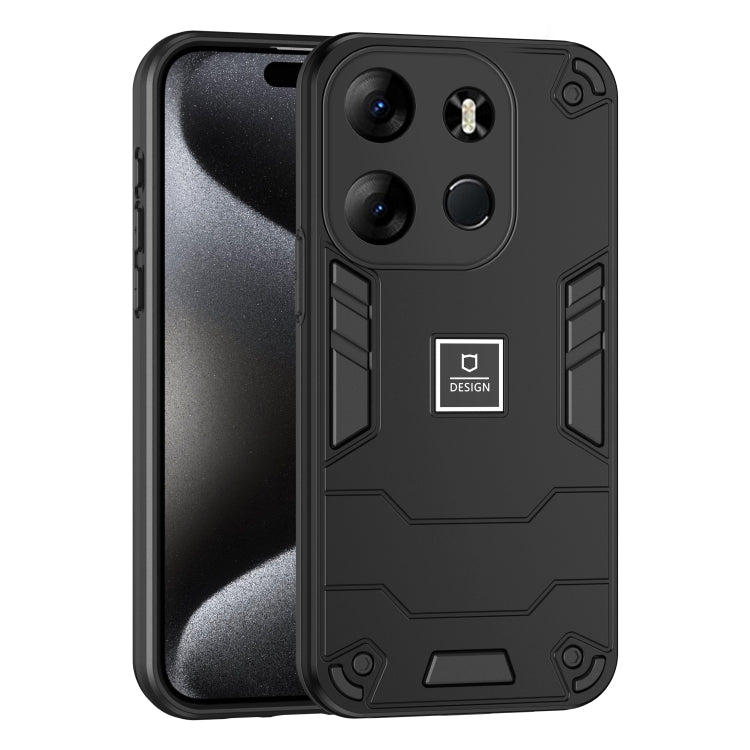 For Tecno Spark Go 2023 2 in 1 Shockproof Phone Case(Black) - Tecno Cases by PMC Jewellery | Online Shopping South Africa | PMC Jewellery | Buy Now Pay Later Mobicred