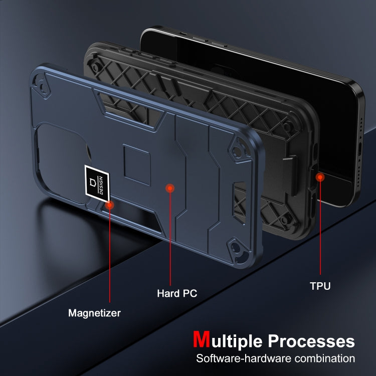 For Tecno Spark 20 Pro 2 in 1 Shockproof Phone Case(Blue) - Tecno Cases by PMC TechLife | Online Shopping South Africa | PMC TechLife | Buy Now Pay Later Mobicred