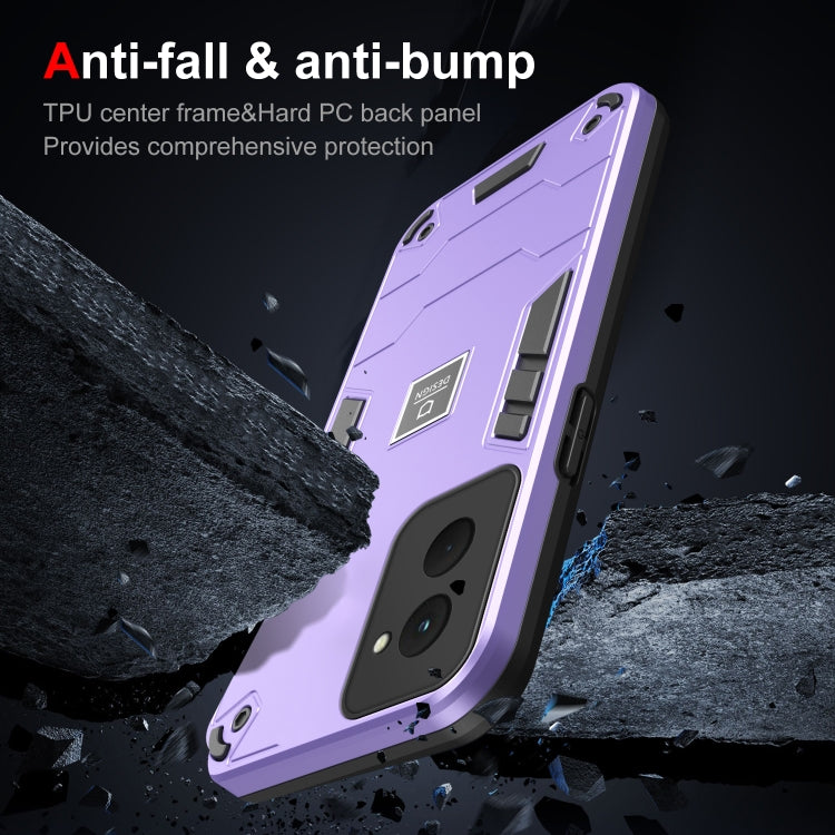 For Motorola Moto G Power 2024 Shockproof TPU Hybrid PC Phone Case(Purple) - Motorola Cases by PMC Jewellery | Online Shopping South Africa | PMC Jewellery | Buy Now Pay Later Mobicred