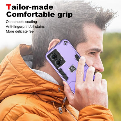 For Motorola Edge 5G 2024 Shockproof TPU Hybrid PC Phone Case(Purple) - Motorola Cases by PMC Jewellery | Online Shopping South Africa | PMC Jewellery | Buy Now Pay Later Mobicred