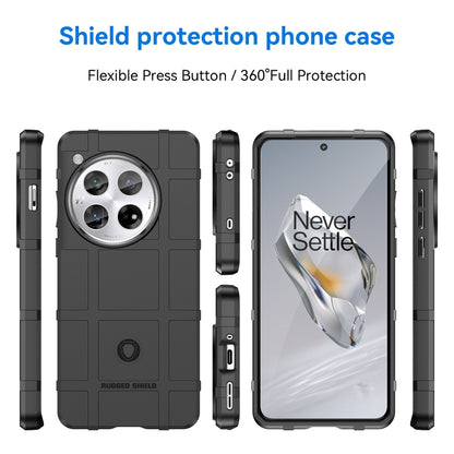 For OnePlus 12 Full Coverage Shockproof TPU Phone Case(Black) - OnePlus Cases by PMC Jewellery | Online Shopping South Africa | PMC Jewellery | Buy Now Pay Later Mobicred