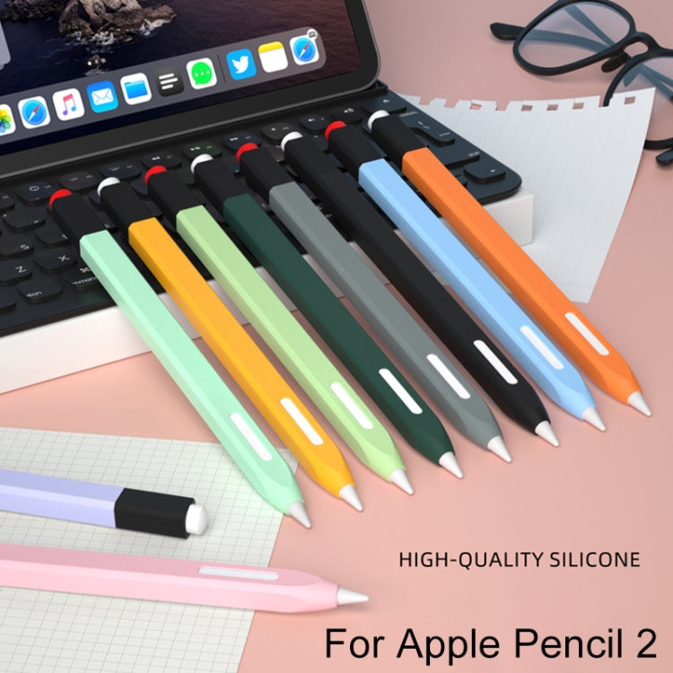 For Apple Pencil 2 Retro Pencil Style Stylus Pen Protective Case(Purple) - Pencil Accessories by PMC Jewellery | Online Shopping South Africa | PMC Jewellery | Buy Now Pay Later Mobicred