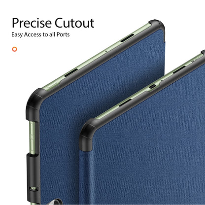 For OnePlus Pad Go/OPPO Pad Air2 DUX DUCIS Domo Series Magnetic Flip Leather Tablet Case(Blue) - Others by DUX DUCIS | Online Shopping South Africa | PMC Jewellery | Buy Now Pay Later Mobicred