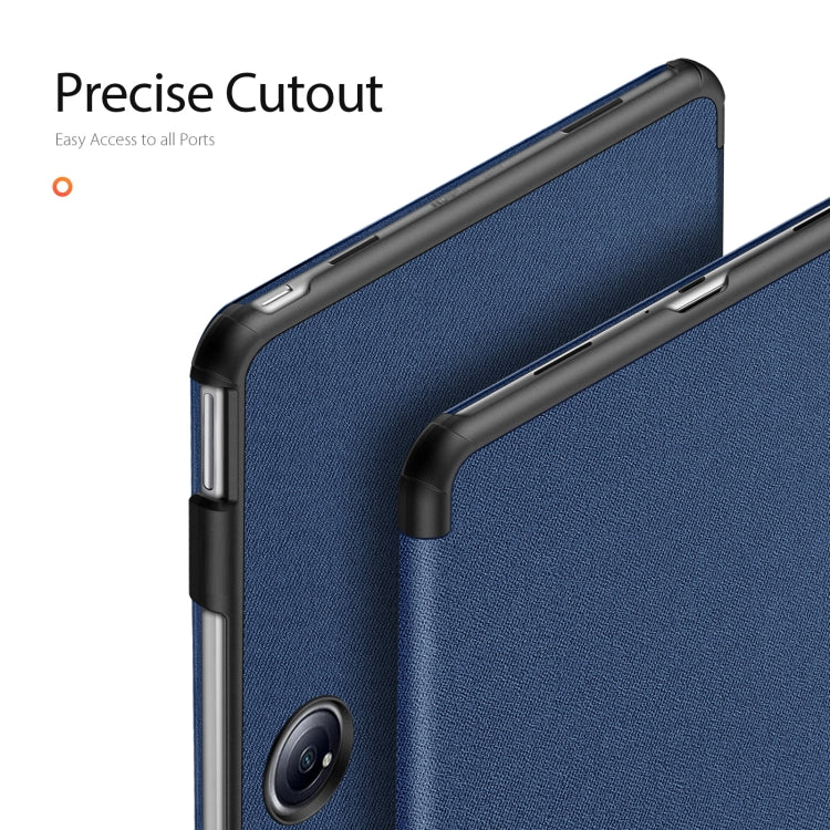 For OnePlus Pad Pro / Pad 2 12.1 DUX DUCIS Domo Series Magnetic Flip Leather Tablet Case(Blue) - Others by DUX DUCIS | Online Shopping South Africa | PMC Jewellery | Buy Now Pay Later Mobicred