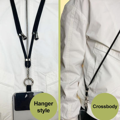 Universal Adjustable Crossbody Phone Lanyard(Black) - Lanyards & Wrist Straps by PMC Jewellery | Online Shopping South Africa | PMC Jewellery