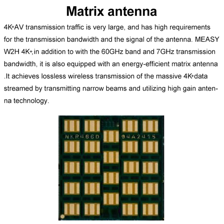 Measy W2H 60GHz 4K+ Ultra HD Wireless Transmission Kit, Transmission Distance: 50m(EU Plug) - Set Top Box & Accessories by Measy | Online Shopping South Africa | PMC Jewellery | Buy Now Pay Later Mobicred