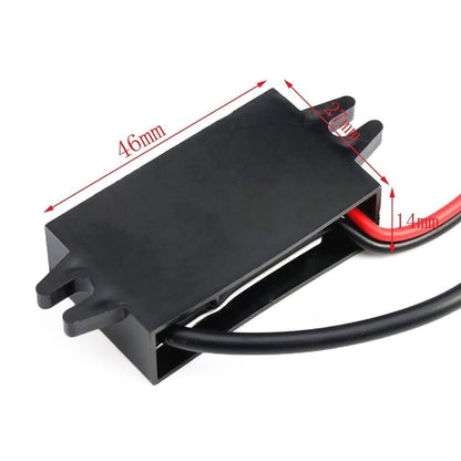 12V to 5V 3A Car Power Converter DC Module Voltage Regulator, Style:Dual USB with Ears - Car Modification by PMC Jewellery | Online Shopping South Africa | PMC Jewellery | Buy Now Pay Later Mobicred