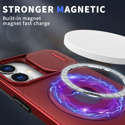 For iPhone 16 Plus Camshield MagSafe Ring Holder Armor Phone Case(Red) - iPhone 16 Plus Cases by PMC Jewellery | Online Shopping South Africa | PMC Jewellery | Buy Now Pay Later Mobicred