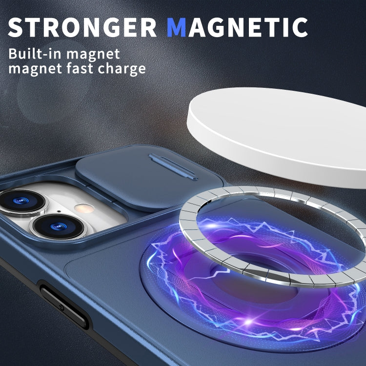 For iPhone 16 Plus Camshield MagSafe Ring Holder Armor Phone Case(Blue) - iPhone 16 Plus Cases by PMC TechLife | Online Shopping South Africa | PMC TechLife | Buy Now Pay Later Mobicred