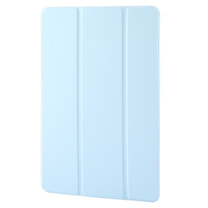 For Honor Pad 9 Tri-fold Silicone Leather Tablet Case(Ice Blue) - Honor by PMC Jewellery | Online Shopping South Africa | PMC Jewellery