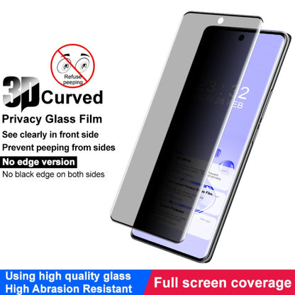 For vivo X100 5G / X100 Pro 5G imak 3D Curved Privacy Full Screen Tempered Glass Film - X100 Pro Tempered Glass by imak | Online Shopping South Africa | PMC Jewellery | Buy Now Pay Later Mobicred