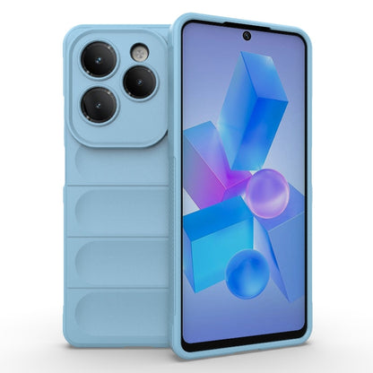 For Infinix Hot 40 Pro / Hot 40 Magic Shield TPU + Flannel Phone Case(Light Blue) - Infinix Cases by PMC Jewellery | Online Shopping South Africa | PMC Jewellery | Buy Now Pay Later Mobicred