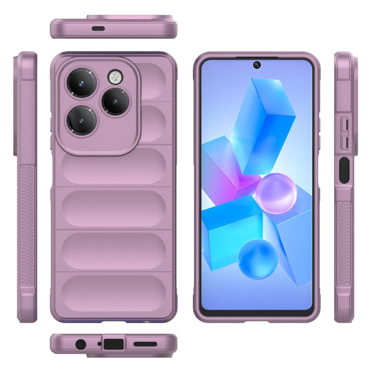 For Infinix Hot 40 Pro / Hot 40 Magic Shield TPU + Flannel Phone Case(Purple) - Infinix Cases by PMC Jewellery | Online Shopping South Africa | PMC Jewellery | Buy Now Pay Later Mobicred