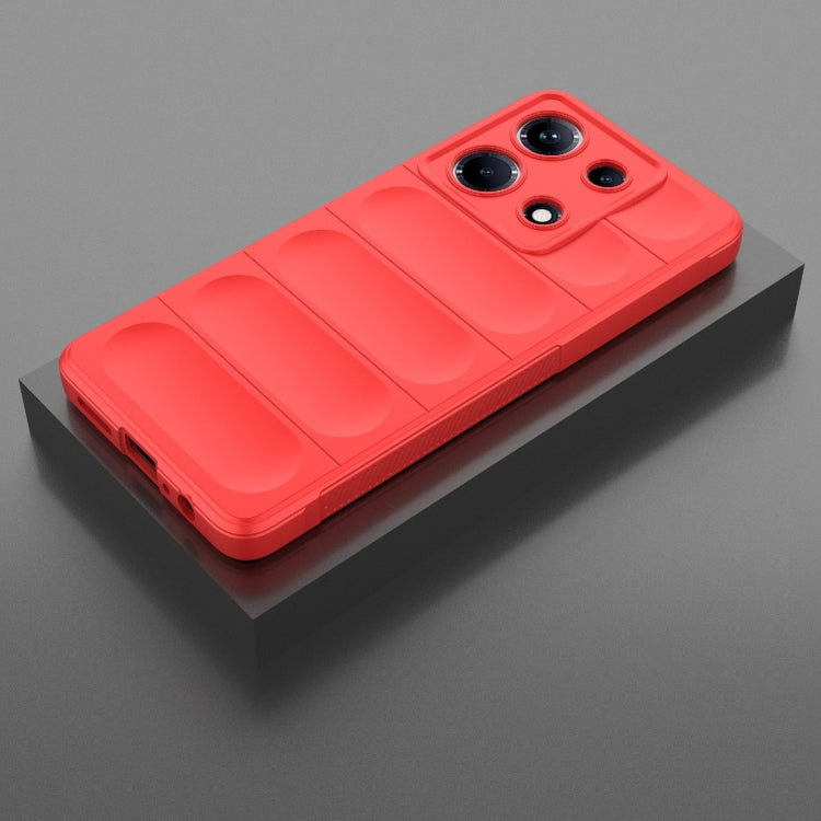 For Infinix Note 30 4G Magic Shield TPU + Flannel Phone Case(Red) - Infinix Cases by PMC TechLife | Online Shopping South Africa | PMC TechLife | Buy Now Pay Later Mobicred