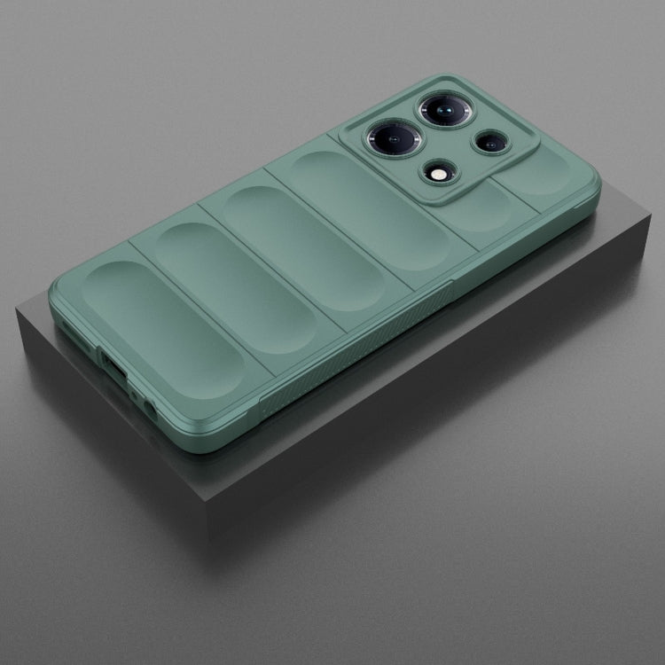 For Infinix Note 30 4G Magic Shield TPU + Flannel Phone Case(Dark Green) - Infinix Cases by PMC TechLife | Online Shopping South Africa | PMC TechLife | Buy Now Pay Later Mobicred