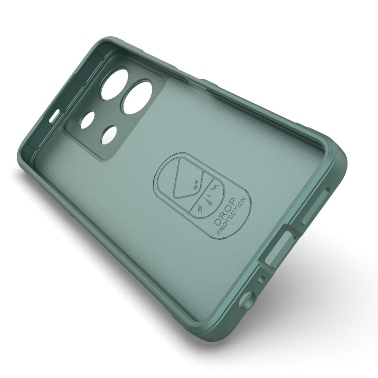 For Infinix Note 30 4G Magic Shield TPU + Flannel Phone Case(Dark Green) - Infinix Cases by PMC TechLife | Online Shopping South Africa | PMC TechLife | Buy Now Pay Later Mobicred