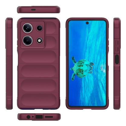 For Infinix Note 30 4G Magic Shield TPU + Flannel Phone Case(Wine Red) - Infinix Cases by PMC Jewellery | Online Shopping South Africa | PMC Jewellery | Buy Now Pay Later Mobicred