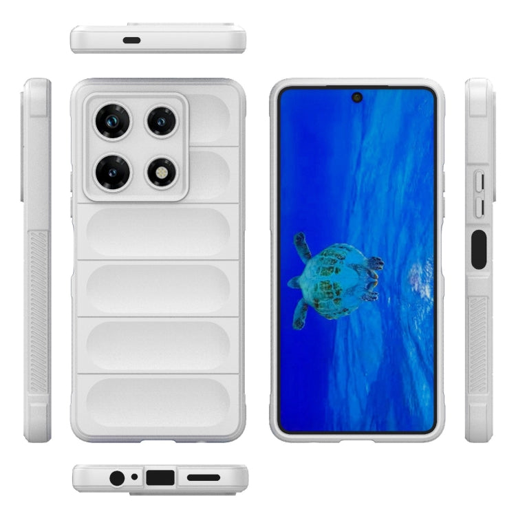 For Infinix Note 30 Pro X6788 Magic Shield TPU + Flannel Phone Case(White) - Infinix Cases by PMC Jewellery | Online Shopping South Africa | PMC Jewellery | Buy Now Pay Later Mobicred